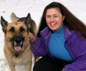 Deb Howe with Geyser